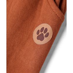 Babyhug 100% Cotton Terry Knit Solid Full Length Lounge Pant - Brown