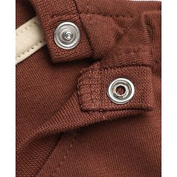Babyhug 100% Cotton Terry Knit Full Sleeves T-Shirt and Joggers Set With Dino Patch - Brown