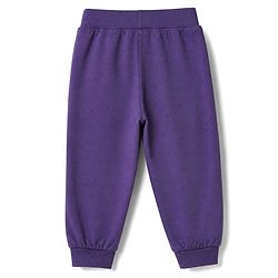 Babyhug Cotton Jersey Jogger Fit Lounge Pants with Floral, Cherry & Strawberry Print with Bow Pack of 3 - Pink, Violet & Light Green
