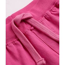 Babyhug Cotton Knit Full Length Jogger Fit Lounge Pant with London New York Print Pack of 3 in Orange Pink