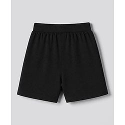 Babyhug 100% Cotton Jersey Knit Shorts With Lion & Text Print Pack of 2 - Red & Black