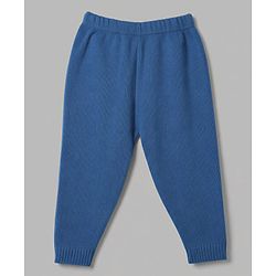 Babyhug Knit Full Sleeves Striped Sweater Set - Blue
