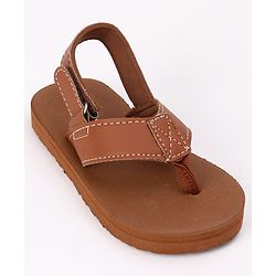 Cute Walk by Babyhug Velcro Closure Sandal in Brown