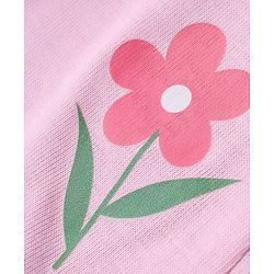Babyhug 100% Cotton Jersey Knit Mid Thigh Floral & Polka Dots Printed Shorts With Bow Applique Pack Of 3 - Purple White & Pink