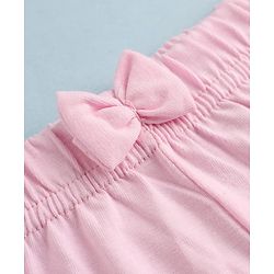 Babyhug Cotton Jersey Knit Mid Thigh Shorts With Floral & Heart Print Pack of 3 - Pink