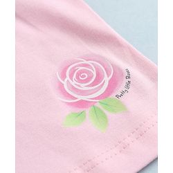 Babyhug Cotton Jersey Knit Mid Thigh Shorts With Floral & Heart Print Pack of 3 - Pink