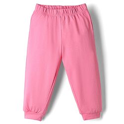 Babyhug Disney Single Jersey Knit Full Sleeves T-Shirt & Pyjama Night Suit With Stitch & Angel Graphic - Pink & Light Green