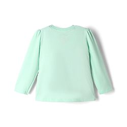 Babyhug Disney Single Jersey Knit Full Sleeves T-Shirt & Pyjama Night Suit With Stitch & Angel Graphic - Pink & Light Green
