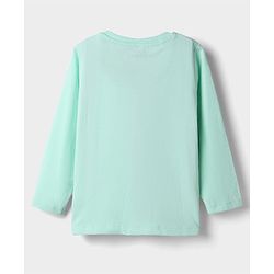 Babyhug Disney Single Jersey Knit Full Sleeves T-Shirt & Pyjama Night Suit with Mickey Mouse and Friends Graphics - Sea Green