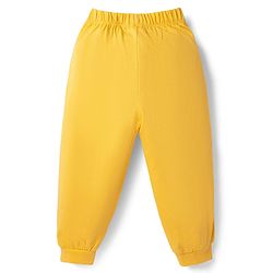 Babyhug Marvel Single Jersey Knit Full Sleeve T-shirt & Pyjama Night Suit With Avengers Graphic & Text Print - Yellow