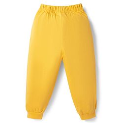 Babyhug Marvel Single Jersey Knit Full Sleeve T-shirt & Pyjama Night Suit With Avengers Graphic & Text Print - Yellow