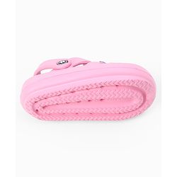 Cute Walk by Babyhug Back Strap Closure Clogs With Bow Applique - Pink