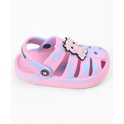Cute Walk by Babyhug Back Strap Closure Clogs With Cow Applique - Pink