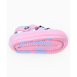 Cute Walk by Babyhug Back Strap Closure Clogs With Cow Applique - Pink