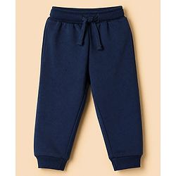 Babyhug 100% Cotton Knit Full Sleeves Sweatshirt and Jogger with Full Length and Dogs Print in Blue