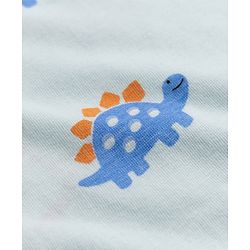 Babyhug 100% Cotton Knit Full Sleeves Co-Ords T-Shirt & Pyjama Night Suit with Tortoise Print - Aqua Blue