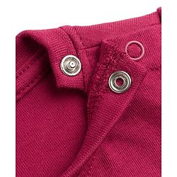 Babyhug 100% Cotton Knit Full Sleeves T-Shirts & Pajama Night Suit with Bunny Print - Maroon