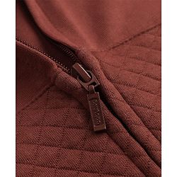 Babyhug 100% Cotton Knit Front Open Heavy Gauge Warm Quilted Full Sleeves Hooded Sweat Jacket With Tiger Patch - Brown