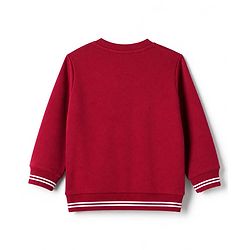 Babyhug Heavy Gauge 100% Cotton Knit Sweatshirt with Full Sleeves and Champion Text Print - Red