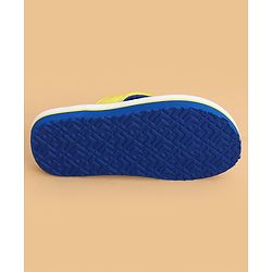 Cute Walk by Babyhug Marvel Slip On Flip Flops with Spider Man Print - Yellow