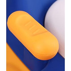 Babyhug 3-In-1 Baby Toilet Training Seat with Anti-Slip Pads - Blue Orange| Removable Potty Pot| Potty Training Seat| Potty Seat Potty Chair & Step Stool| for Kids 1-5 Years