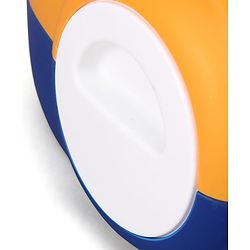 Babyhug 3-In-1 Baby Toilet Training Seat with Anti-Slip Pads - Blue Orange| Removable Potty Pot| Potty Training Seat| Potty Seat Potty Chair & Step Stool| for Kids 1-5 Years
