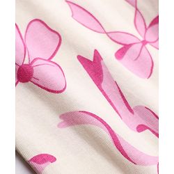 Babyhug Cotton Knit Jogger Fit Full Length Lounge Pant with Bow Print Pack of 3 - Blue Pink Light Pink