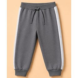 Babyhug Cotton Knit Full Length Jogger Fit Lounge Pant with Tractor Print Pack of 3 in Blue Grey