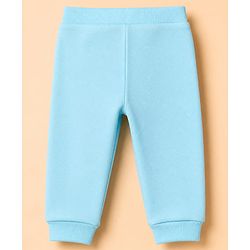Babyhug Cotton Knit Full Length Jogger Fit Lounge Pant with Tractor Print Pack of 3 in Blue Grey