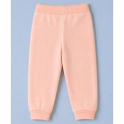 Babyhug 100% Cotton Single Jersey Knit Jogger Fit Full Length Lounge Pant With Polka Dots Print Pack of 3 - Red Pink White