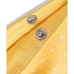 Babyhug 100% Cotton Knit Full Sleeves Sleep Suit with Floral Embroidery - Yellow