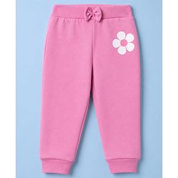 Babyhug 100% Cotton Single Jersey Knit Full Length Lounge Pant With Butterfly & Floral Print Pack of 3 - Blue Pink Green