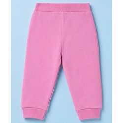 Babyhug 100% Cotton Single Jersey Knit Full Length Lounge Pant With Butterfly & Floral Print Pack of 3 - Blue Pink Green