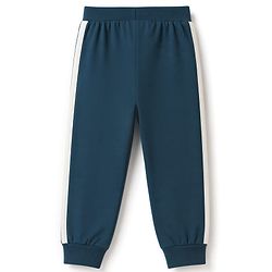 Babyhug 100% Cotton Jersey Knit Full Sleeves Lounge Pants Pack of 3 - Black, Olive & Teal Blue