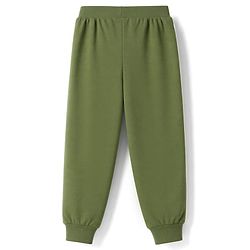 Babyhug 100% Cotton Jersey Knit Full Sleeves Lounge Pants Pack of 3 - Black, Olive & Teal Blue