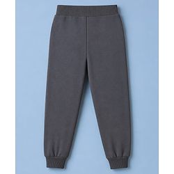 Babyhug 100% Cotton Single Jersey Knit Full Length Sports Theme Text Printed Lounge Pants Pack Of 3 - Grey White & Navy Blue
