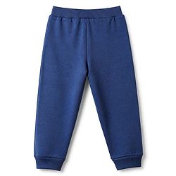 Babyhug Cotton Single Jersey Knit Full Length Lounge Pants with Abstract Print Pack Of 3 - Red, Navy Blue