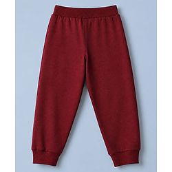 Babyhug Single Jersey Knit Full Length Jogger Lounge Pant and Landscape Print Pack of 3 In Blue Grey Maroon