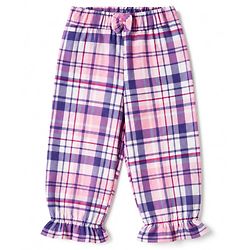 Babyhug 100% Cotton Woven Full Sleeves Checked Co-Ords Top & Pant Set - Purple