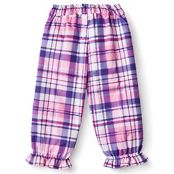 Babyhug 100% Cotton Woven Full Sleeves Checked Co-Ords Top & Pant Set - Purple