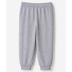 Babyhug Cotton Knit Full Length Lounge Pant With Vehicle Print Pack of 2 - Grey