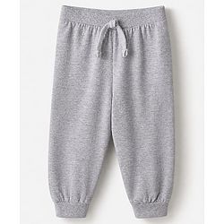 Babyhug Cotton Knit Full Length Lounge Pant With Vehicle Print Pack of 2 - Grey