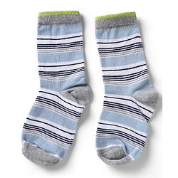 Cute Walk by Babyhug Knit Anti-Bacterial Ankle Length Striped Socks With Star & Rocket Design Pack of 5 - Grey & Sky Blue