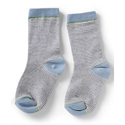 Cute Walk by Babyhug Knit Anti-Bacterial Ankle Length Striped Socks With Star & Rocket Design Pack of 5 - Grey & Sky Blue
