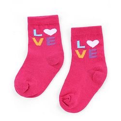 Cute Walk by Babyhug Knit Anti-Bacterial Ankle Length Striped Socks With Polka Dot & Heart Design Pack of 5 - Pink, White & Black