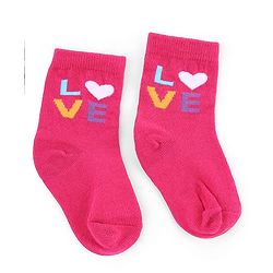 Cute Walk by Babyhug Knit Anti-Bacterial Ankle Length Striped Socks With Polka Dot & Heart Design Pack of 5 - Pink, White & Black