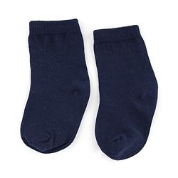 Cute Walk by Babyhug Knit Anti-Bacterial Ankle Length Striped Socks With Heart Design Pack of 5 - Grey & Black