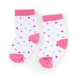 Cute Walk by Babyhug Knit Anti-Bacterial Ankle Length Striped Socks With Polka Dot & Unicorn Design Pack of 5 - Pink, White & Grey