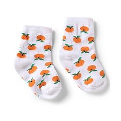 Cute Walk by Babyhug Knit Anti-Bacterial Ankle Length Socks With Fruit Design Pack of 5 - Pink, White & Lilac