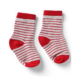 Cute Walk by Babyhug Knit Anti-Bacterial Ankle Length Striped Socks With Teddy Bear & Penguin Design Pack of 5 - Yellow, Red & Black